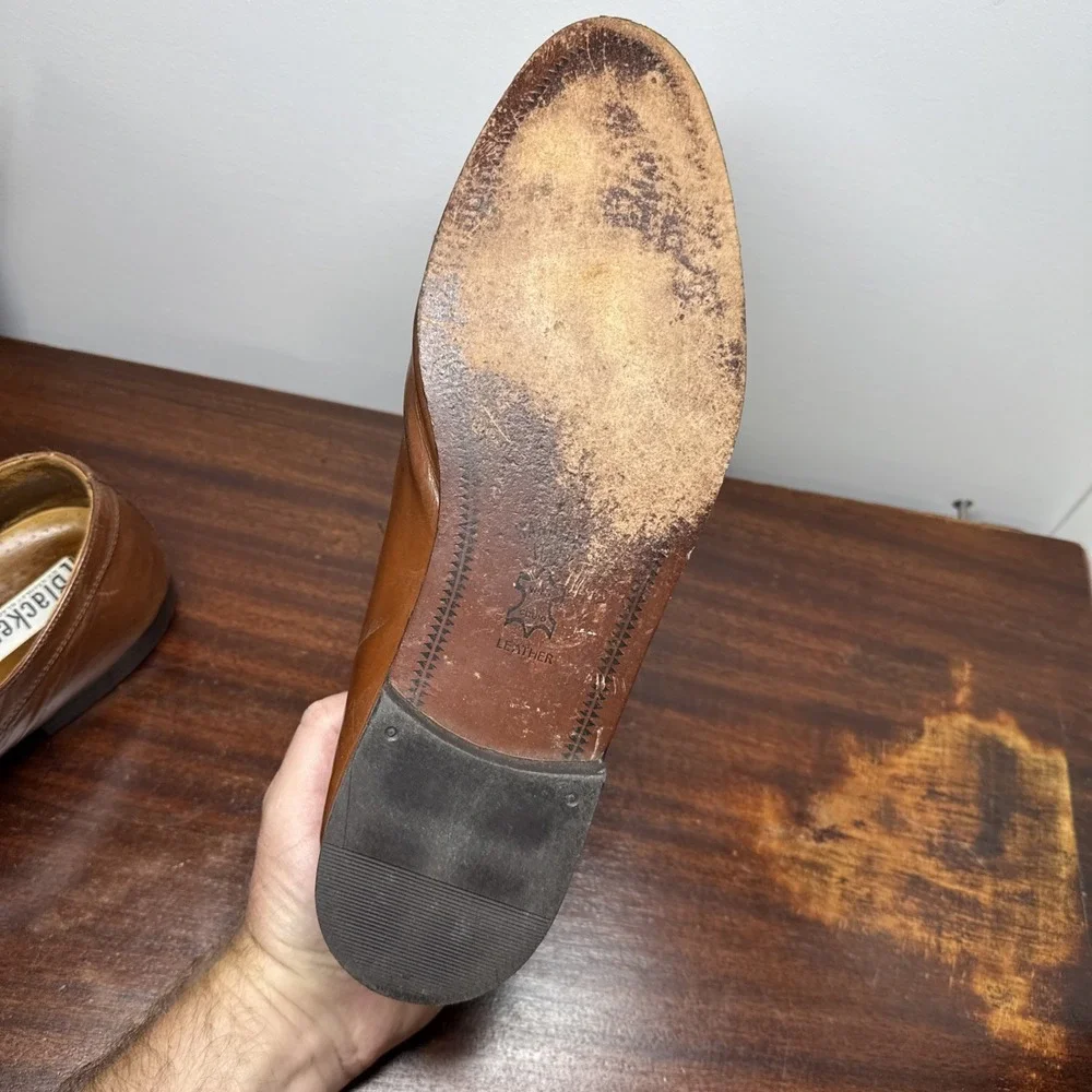 Stanley Blacker Mens Leather Dress Shoes 12W Made in Italy